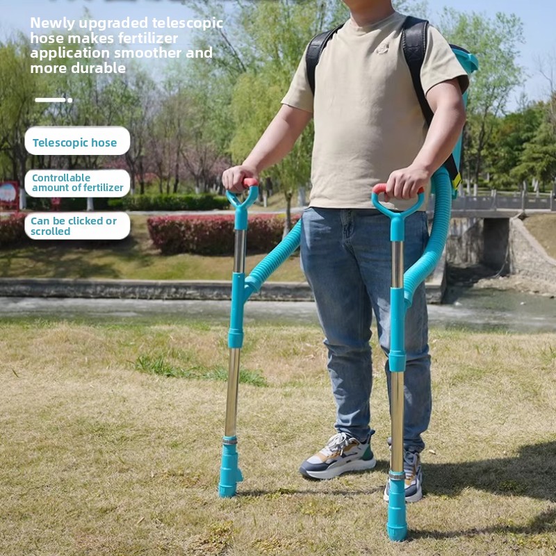 Fertilizer Dispenser - เครื่องหว่านปุ๋ยข้าวโพดแบบมือถือ สำหรับวางปุ๋ย เครื่องมือกระจายปุ๋ยทางการเกษตร อุปกรณ์ฟาร์มที่ทนทาน