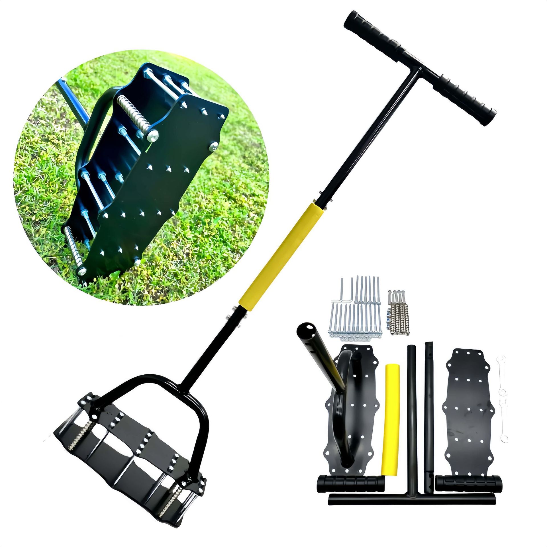 Gardening Tools Of - เครื่องพรวนดินแบบใช้มือ ระดับอุตสาหกรรม พร้อมสปริง ช่วยประหยัดแรง ใช้สำหรับสวน สนามหญ้า