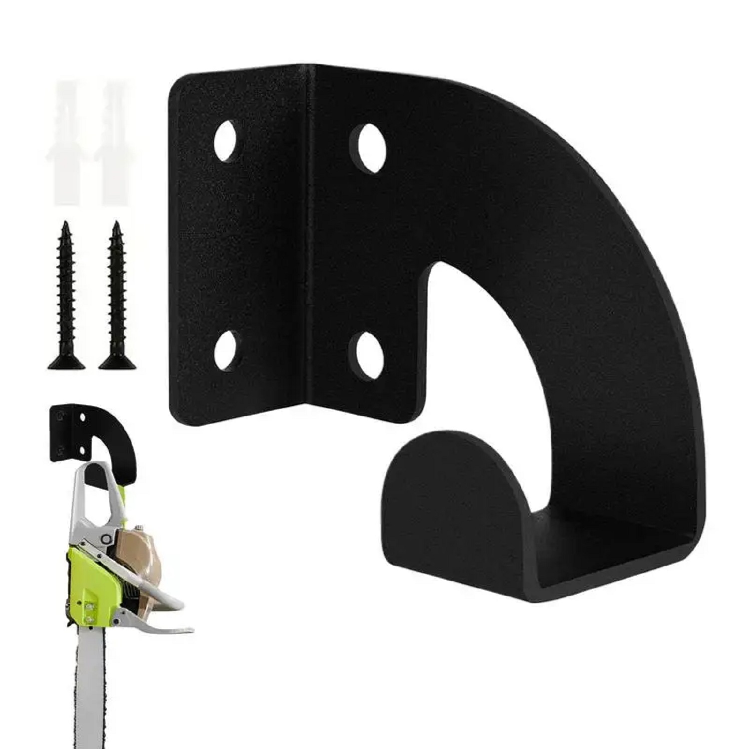 Gardening Tools Range - ที่แขวนเลื่อยโซ่โลหะแบบหนาพิเศษสำหรับติดผนัง, ชั้นวางเก็บเครื่องมือในโรงงาน, ที่แขวนสำหรับเครื่องตัดหญ้าในสวน, เครื่องตัดหญ้า และกรรไกรตัดแต่งกิ่งไม้