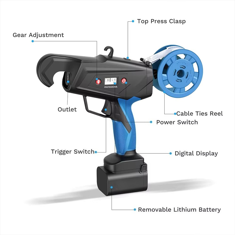 Gardening Tools Electric - เครื่องมือทำสวนไร้สายไฟฟ้า เครื่องมัดกิ่งไม้ไฟฟ้าสำหรับผักในฟาร์มและองุ่น เครื่องมือไฟฟ้าสำหรับงานกลางแจ้ง