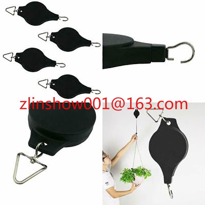 Gardening Tools In Store - ตะขอแขวนกระถางต้นไม้ในบ้านแบบแขวน, ตะขอแขวนอเนกประสงค์แบบยืดหดได้ ยาว 90 ซม. ทำจากไนลอนความแข็งแรงสูง