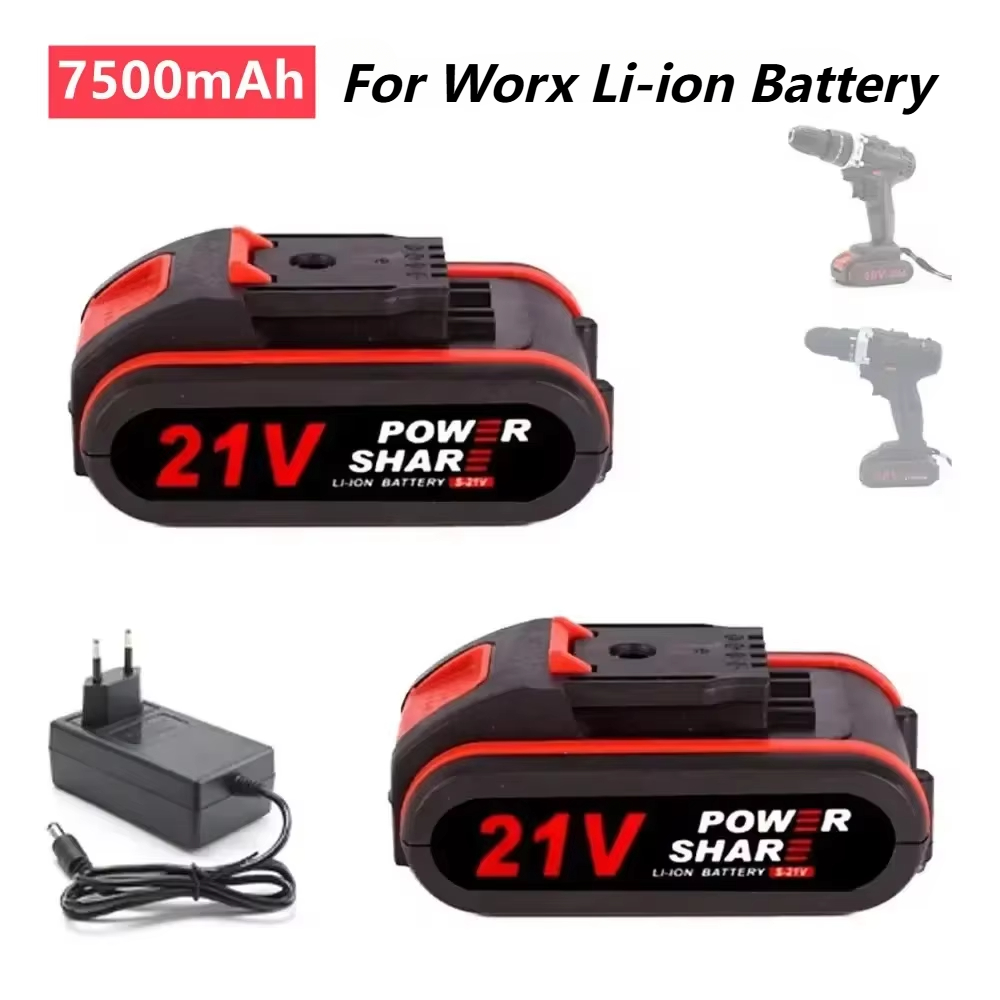 Gardening Tools Electric - 21V ความจุสูงแบตเตอรี่ลิเธียมไอออนแบบชาร์จไฟได้สําหรับ WORX 18V 20V เลื่อยไฟฟ้าไฟฟ้าเจาะและสวนเครื่องมือ