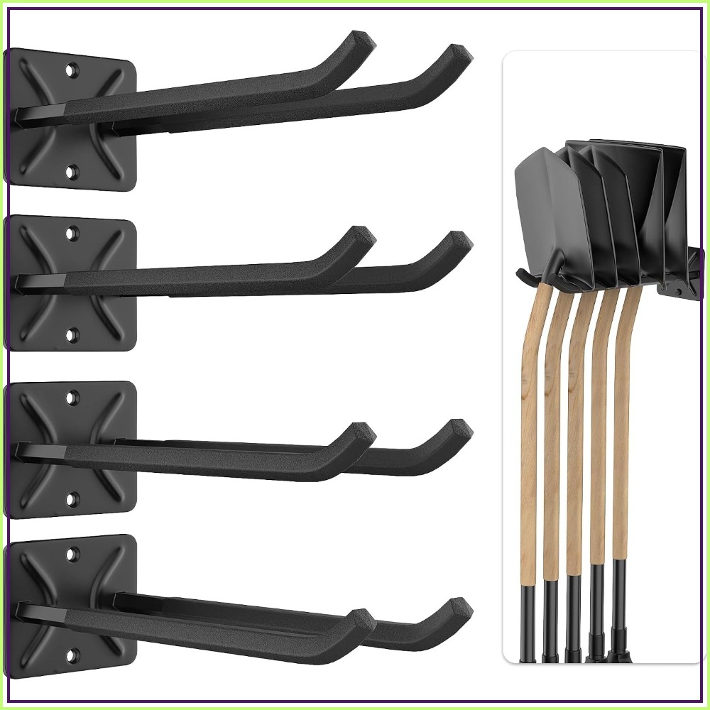 Gardening Tools In - ตะขอแขวนของสำหรับโรงรถแบบหนักพิเศษ, ขนาด 12.4 นิ้ว, สำหรับแขวนยางรถยนต์, บันได,