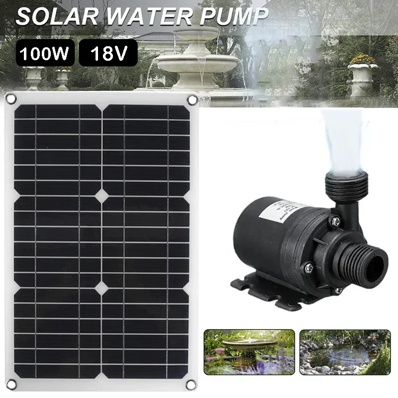 Gardening Tools Lowes - ปั๊มน้ำพลังงานแสงอาทิตย์แบบไร้แปรงถ่าน 100W 800 ลิตร/ชม. ซิลิคอนโมโนคริสตัลไลน์ เสียงเบา