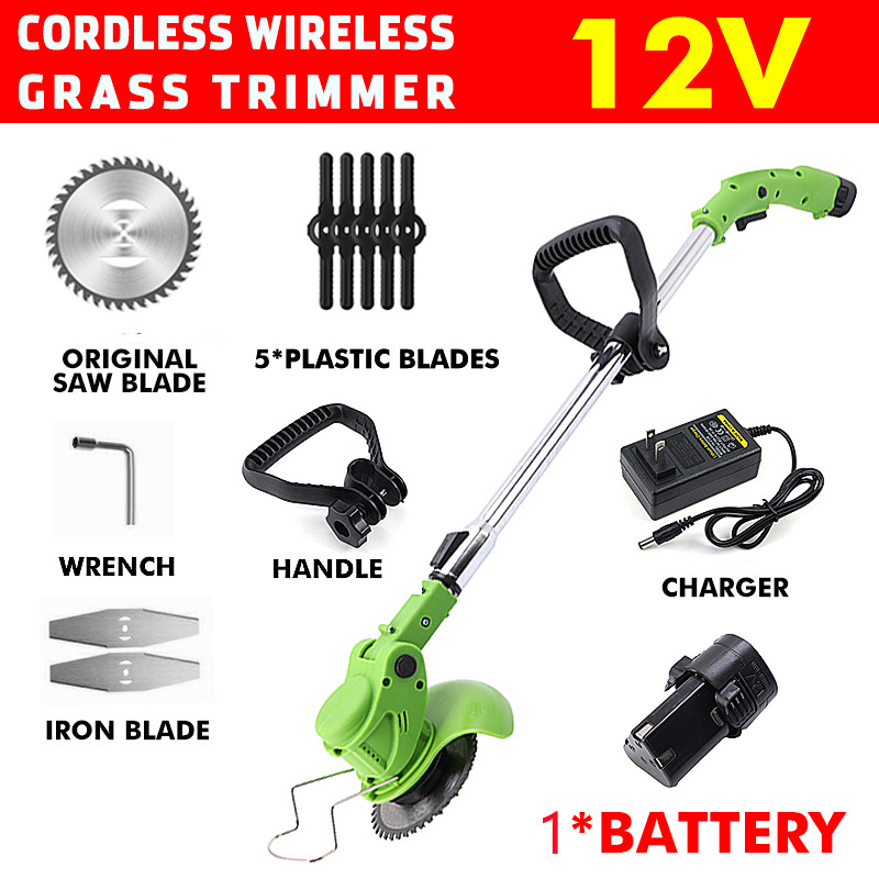เครื่องตัดหญ้าไร้สายแบบชาร์จไฟ - Gardening Tools Electric บทวิจารณ์และราคา