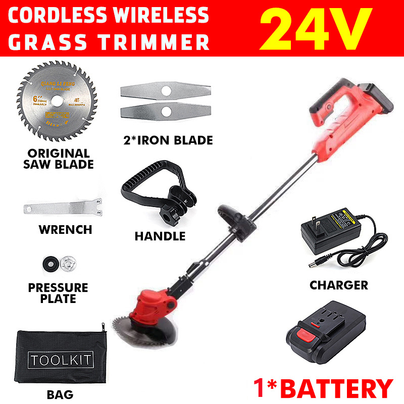 เครื่องตัดหญ้าไร้สายแบบชาร์จไฟ - Gardening Tools Electric บทวิจารณ์และราคา