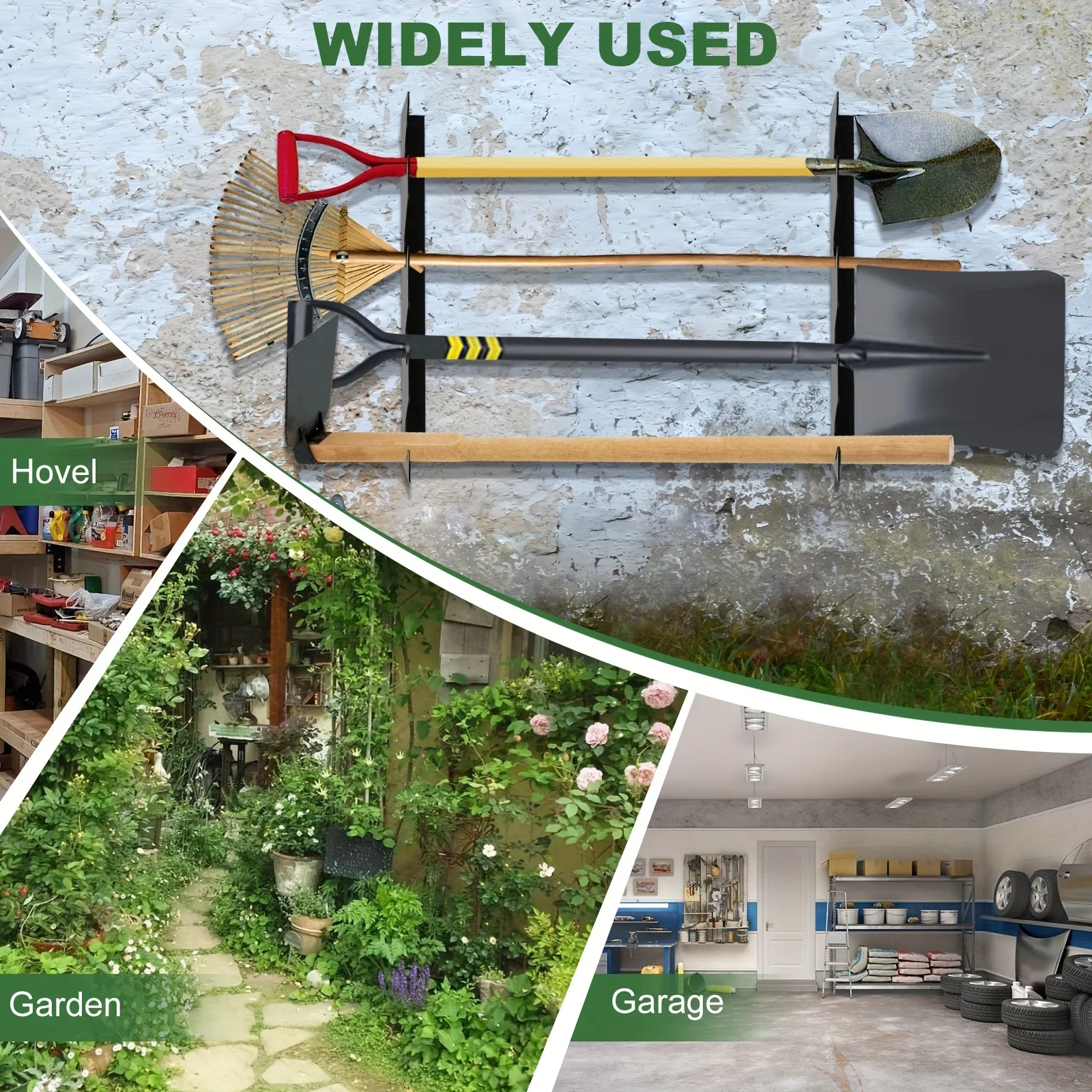 ที่แขวนอุปกรณ์ทำสวนโลหะแบบหนาพ - Gardening Tools Range บทวิจารณ์และราคา