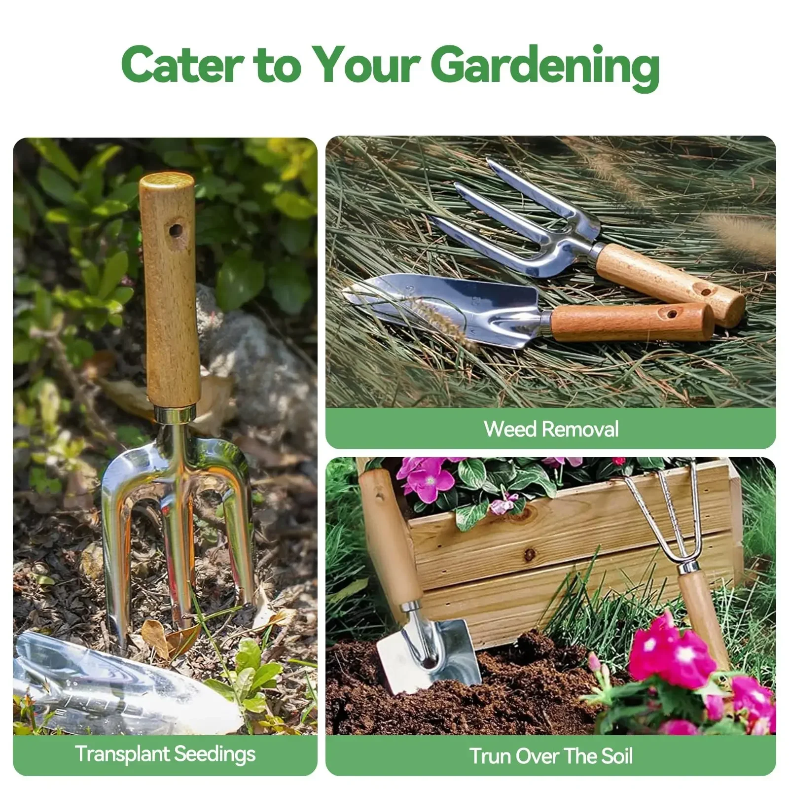 เครื่องมือทําสวน 9 ชิ้น Heavy  - Gardening Tools Spade บทวิจารณ์และราคา