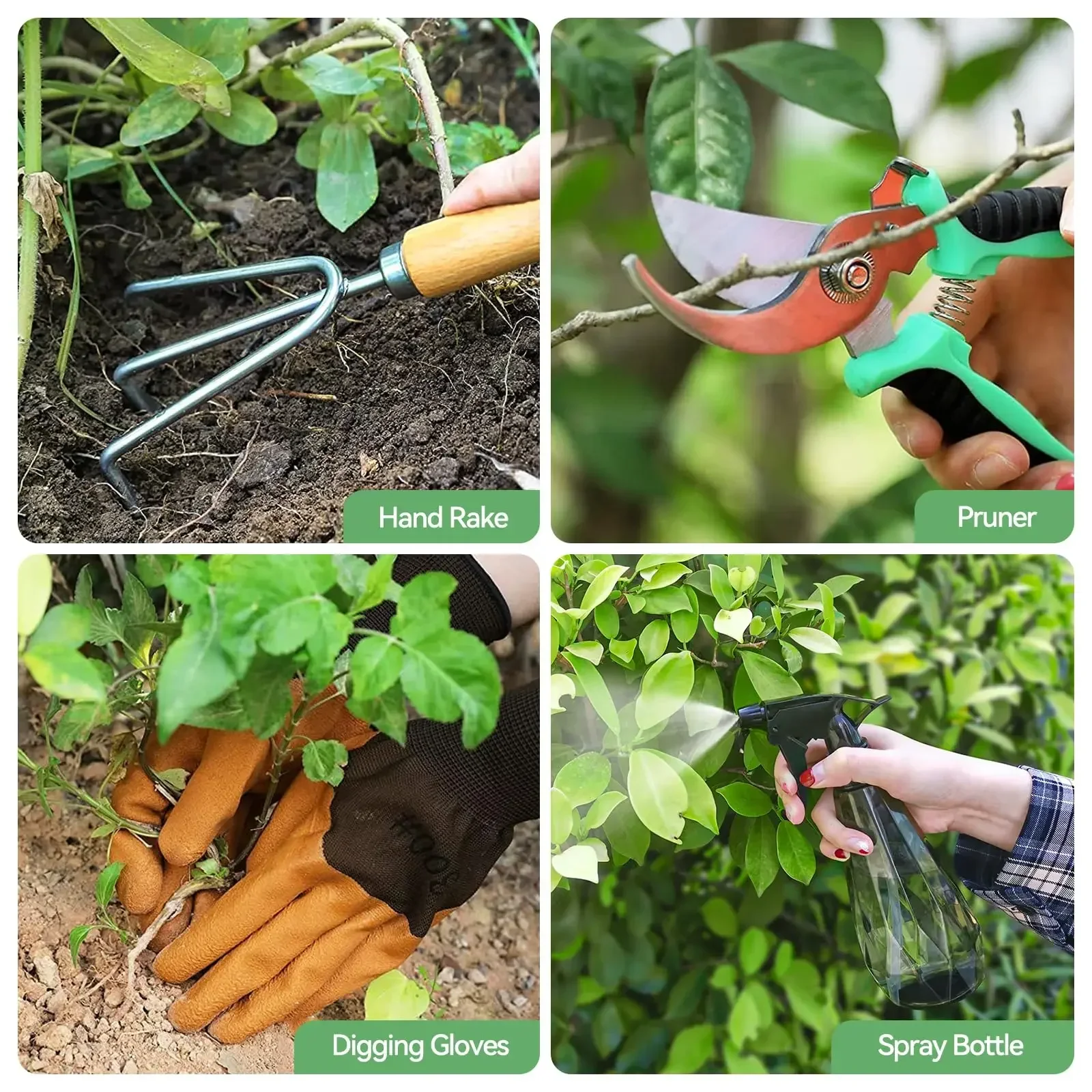 เครื่องมือทําสวน 9 ชิ้น Heavy  - Gardening Tools Spade บทวิจารณ์และราคา