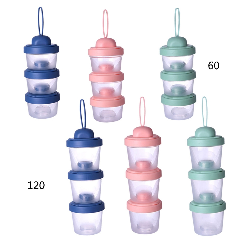 60ml/120ml กล่องเก็บนมผง 3 ชั้ - Fertilizer Dispenser บทวิจารณ์และราคา