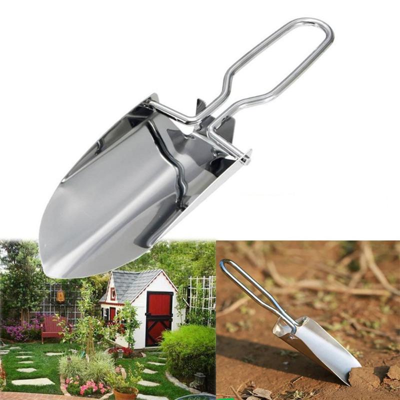 1/2 ชิ้น จอบพับสแตนเลสอเนกประส - Gardening Tools Spade บทวิจารณ์และราคา