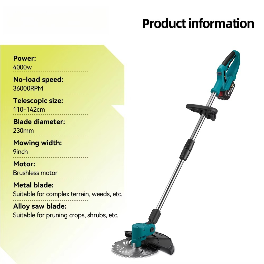 เครื่องตัดหญ้าไฟฟ้า 4000W สำหร - Gardening Tools Electric บทวิจารณ์และราคา