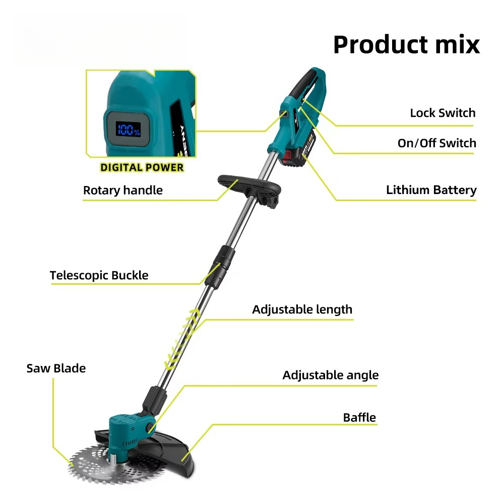 เครื่องตัดหญ้าไฟฟ้า 4000W สำหร - Gardening Tools Electric บทวิจารณ์และราคา