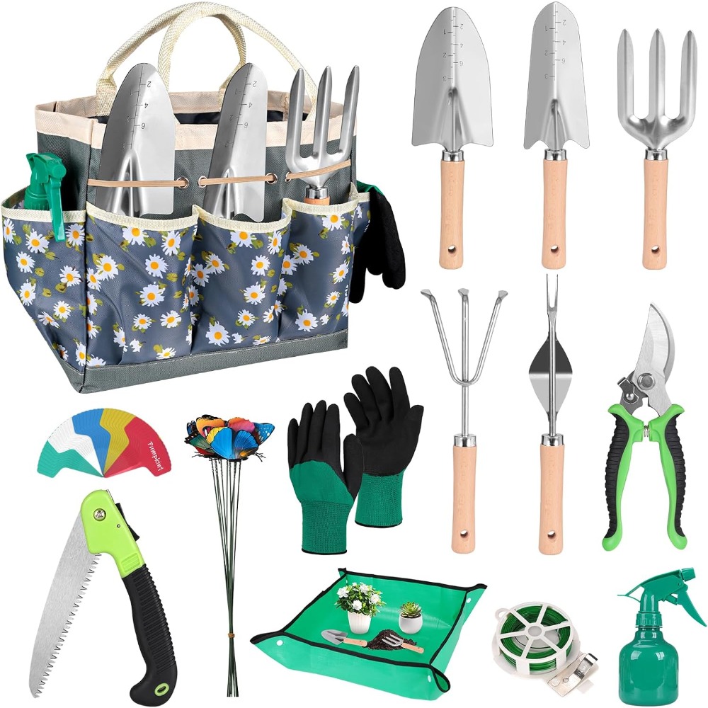 ชุดเครื่องมือทำสวน 62 ชิ้น พร้ - Gardening Tools Spade บทวิจารณ์และราคา