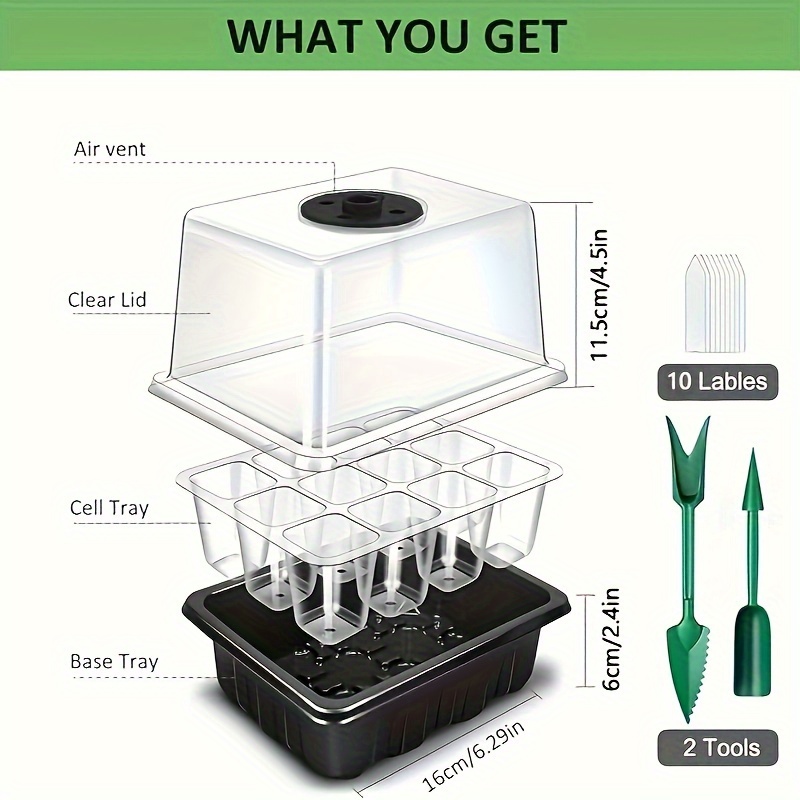 ชุดเริ่มต้นเพาะกล้า - 1/2/3 ชุ - Led Grow Light บทวิจารณ์และราคา